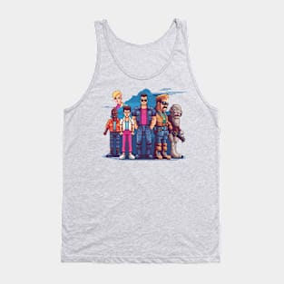 Retro Pixel Party: 80s Fashion in 8-Bit World Tank Top